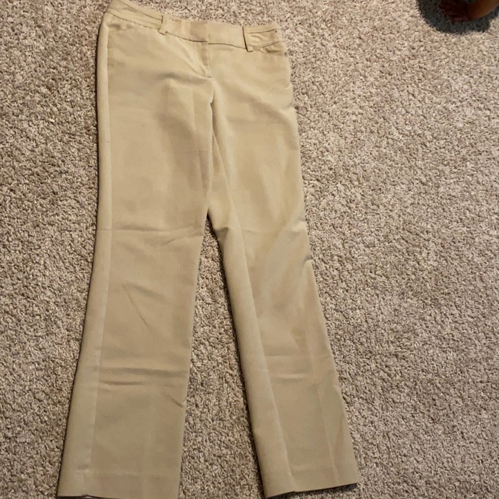 7th Avenue New York and Company straight pants:1 white, 2 black, 1 gray, 1 khaki